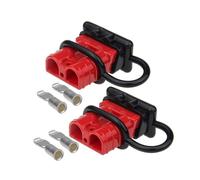Kit de conector de remolque de batería de enchufe, cabrestante de 50A, 600V, Cables de alimentación eléctrica, enchufe de carga, conector rápido, 2 uds.