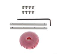 Kit de conector de riel guía y abrazadera con tira para riel guía de sierra de pista, accesorio de pista de sierra circular compatible con Makita-XPS01 XPS02 SP6000J y Festool-TS55 TS75 TS95 (conector