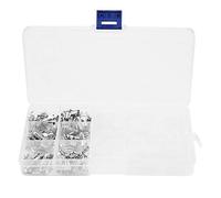 Kit de conector de terminal de engarce de pala macho hembra de 270 piezas con funda aislada para conexión de cable eléctrico