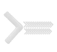 Kit de conector de válvula de acuario | 30 piezas de accesorios de tubería de plástico de 8/4 mm | 3 - Way/L - Conectores de tubería de acuario en forma / recta | Diseño de agua segura (codo de 8 mm)