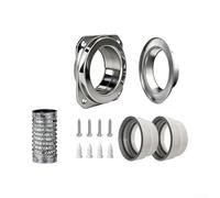 Kit de conector magnético hermético para ventilación de secadora con manguera de 3 pies, autoalineable para diseño a presión para instalación sin herramientas, acoplamiento de aleación de aluminio con