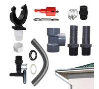 Kit de conector Regenton - Kit de derivación Regenton Kit de conexión para inversor de lluvia | de recolección de agua de lluvia, eficiente juego de barril de lluvia para recoger