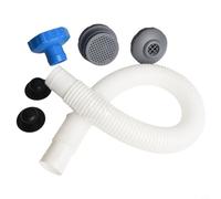 Kit de conectores de agua para piscina sobre el suelo con adaptador B de manguera de skimmer, material ABS y PC, para reemplazo de entrada y salida de piscina