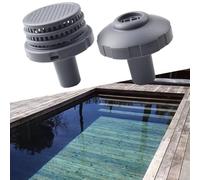 Kit de conectores de rociadores de piscina, juego de conexión para piscinas con un diámetro de manguera de 32 mm, para piscinas sobre el suelo, circulación eficiente del agua