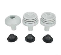 Kit de conectores de salida de entrada de piscina con rejilla de colador y boquilla de chorro para juegos Intex Easy para piscinas sobre el suelo de 1.25 pulgadas