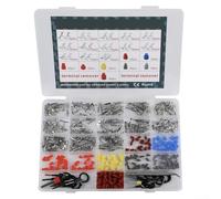 Kit de conectores de terminales de cable eléctrico de coche, 518 unidades, 1/1.5/1.8/2.2/2.8/3.5 mm, conector eléctrico automático para motocicletas, camiones, barcos, motos acuáticas