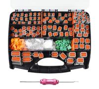 Kit de conectores Deutsch, 685 piezas, conector DT gris de 2 3 4 6 8 12 pines con contactos estampados 16#, herramienta de extracción de conectores de pin Deutsch, conector eléctrico automotriz