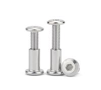 Kit de conectores for muebles M2-M10: tornillos cabeza hueca hexagonal acero inoxidable 304 y tuercas inserción for ensamblaje gabinetes(20mm,M6(D8mm)-1pcs)