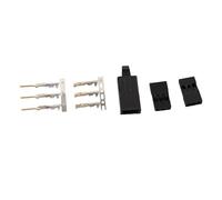 Kit de Conectores JR 50 Pares 3 Pines |Tapones Soldados de ABS y latón para electrónica/Aviones/Instrumentos |Montaje Sencillo y Rendimiento Duradero