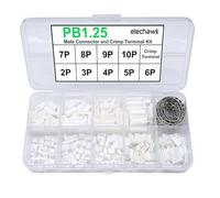 Kit de Conectores PB1.25 y terminales de crimpado compatibles con Conectores Molex PicoBlade con Paso de 1,25 mm para Controlador de Vuelo de Drones Pixhawk 2.4.8