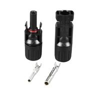 Kit de conectores solares fotovoltaicos de 1/6/10 piezas, enchufe de panel fotovoltaico de 1000 V 30 A con llave para cable MC4 de 2,5/4/6 mm² B2 (10 unidades (5 pares))