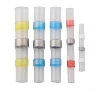 Kit de conectores termorretráctiles de sellado de soldadura de instalación rápida, anillos dobles impermeables, terminales eléctricos, conectores de alambre, marina, automotriz, 120 piezas múltiples