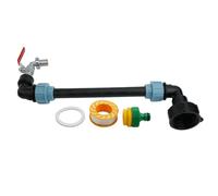 Kit de conexión Adaptador for IBC, Grifo de Salida de 3/4" for Tanque contenedor de Agua de Lluvia, Grifo de Salida de Cuello de Cisne for IBC