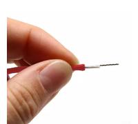 Kit de conexión de cobre trenzado de alambre de guitarra de tela preestañada de 1 m para reparación de graves y amplificadores - (rojo)