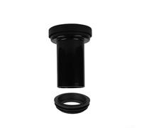 Kit de conexión de inodoro, sellado de tubería de drenaje montado en la pared para anillo para instalación de fontanería de baño, válvula de descarga (185 mm+anillo de sellado)