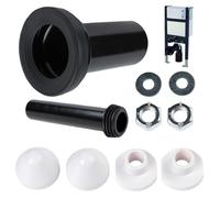 Juego de conexión para cisterna de inodoro de pared, diámetro de tubo de PVC 90/110, longitud 180 mm, compatible con Geberit Duofix 405.116.00.1, tubo de desagüe para inodoro de pared (modelo