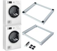Kit de Conexión para Lavadora y Secadora, Base de Universal para , con Correa de Seguridad y Adhesivos Antideslizantes, de Apilamiento de Electrodomésticos