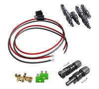 Offgridtec 0005-10003- Juego de conexión Solar (4 mm², 10 m, Cable Solar y Tomas de Corriente MC4), Mc4 - Cable Solar (10 M, Conector En Y, Conector de Batería)