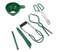 Kit de conservas 6 piezas |Herramienta de recuperación de tapa/embudo/elevador de tarros de acero inoxidable |Suministros de enlatado para hacer mermeladas, encurtir y conservar