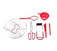 Kit de conservas - Suministros de enlatado de acero inoxidable, elevador de tarros de conserva, retira de forma segura cualquier tamaño de tarro de conservas del agua hirviendo, para uso