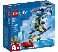 Kit de construcci n de helic ptero de polic a LEGO City; genial helic ptero de polic a de juguete 60275 (novedad de 2021, 51 piezas)