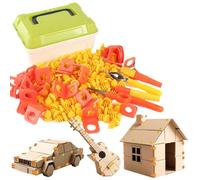 Kit De Construcción Con Cartón Juguetes Educativos Aprendizaje Construcción