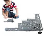 Kit de construcción de avión, juego de montaje de avión de combate, kit de construcción de avión ensamblado, juguete de construcción de avión de combate de simulación | juguete científico