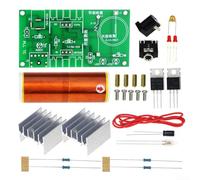 Kit de construcción de bobina Tesla para miniatura que apoya el aprendizaje práctico de circuitos RF y principios de seguridad de alto voltaje
