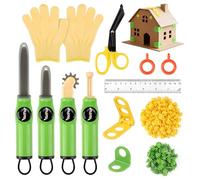 Kit de Construcción de Cartón para Niños 158 Piezas - Juego Educativo STEM con Cutter de Seguridad, Rodillo y Destornillador - Ideal para Creatividad DIY, Regalo para Niños y Niñas de 5 6 7 8 9 Años