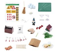 Kit de Construcción de Casa de Muñecas Herramientas de Jardín de y Figurita | Set de Construcción en Miniatura para Niños, Niñas, Estudiantes, Adultos: Proyectos de Arte