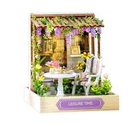 Kit de construcción de casa en miniatura, manualidades en miniatura, decoración del hogar, pequeña casa de muñecas para manualidades y construcción, para adultos, adolescentes, salón, dormitorio, mesa