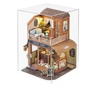 Kit de construcción de casa en miniatura | Mini casa de muñecas de madera | Actividad de unión para padres e hijos, juguete de manualidades de madera para adolescentes, niños, adolescentes y familias