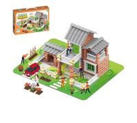 Kit de construcción de casa modelo - Juguete de simulación de arquitectura, kit de casa en miniatura DIY para adultos - para adultos, decoración de dormitorio, salón, biblioteca