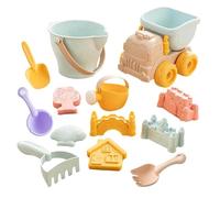 Kit De Construcción De Castillo De - Set de Juego Portátil para Exterior con Vehículo de Transporte,Set Infantil de Juego Playero para Castillos Areneros - para Niños de 3 Años o Más Patio Parque Río