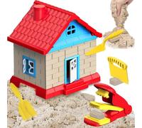 Kit de construcción de Castillos de Arena con Arena perfumada, Molde y Herramientas Moldes para Castillos de, Juguetes de Juego de Creativo para Interiores Regalo de Cumple..