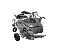 Kit de construcción de coche AIRFIX - QUICKBUILD - J6053 Ford F-150 Raptor gris para niños a partir de 6 años, juguetes de construcción para niños, modelismo sin pegamento