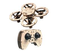 Kit de construcción de drones: juguete de ensamblaje de madera, nave volado
