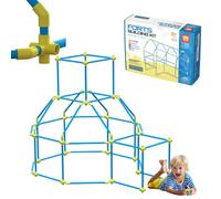 Kit de construcción de fortaleza de 180 piezas para niños, constructor de fortaleza modular, juguete STEM | Haz tu propia casa de juegos de túnel de fortaleza de castillo para niñas, niños y niños