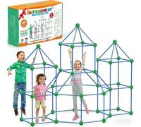 Kit de construcción de fortaleza para niños, 140 piezas de juguetes educativos, kit de construcción para niños de 4 a 8 años, juguete de casa de juegos, juego de construcción creativa, túneles y