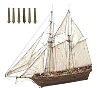 Kit de Construcción de Modelo de Barco de Madera, Kit de Modelo de Velero de Madera, Modelo de Bricolaje para el Hogar, Barco de Decoración para Colección, Exposición de Enseñanza, Fácil de(B)