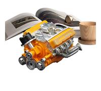 Kit de construcción de motor, coleccionable de motor, adorno creativo de escritorio de resina para exhibición, garaje, cumpleaños, educación, aula, taller, coleccionista, lugar de trabajo