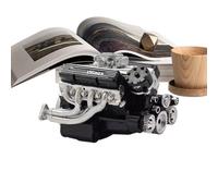 Kit de construcción de motor en miniatura, para adultos, arte creativo de escritorio de resina, exhibición detallada de la sala de pasatiempos, concepto funcional hecho a mano con características de