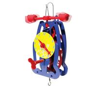 Kit de construcción de reloj - Reloj analógico educativo, herramienta de enseñanza del tiempo, modelo de reloj para niños niñas, cumpleaños, Navidad, Halloween