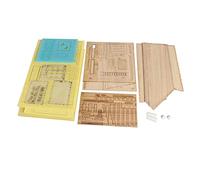 Kit de Construcción de Ruinas de Batalla 1/35, Modelo de Casa de Madera para Dioramas y Maquetas, Escala 1:35