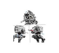 Kit de construcción del caminante AT-ST de Hoth para niños con minifigura de Chewbacca y figura de droide,