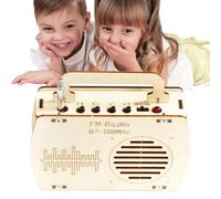 Kit de construcción electrónica, Kit de radio de madera FM | Kit de construcción electrónica para niños educativos,Juguetes de aprendizaje de niños, ayuda de educación temprana para aulas, escuela, ho