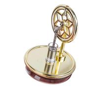 Kit de construcción Stirlingmotor - Modelo mecánico educativo, demostrador de ciencia de escritorio, motor de plata de ley resistente al calor, juguete interactivo de física | Configuración del motor