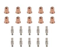 Kit de consumibles de cortador de plasma, puntas de electrodo, boquillas, tazas, taza de escudo, anillo de remolino, guía de separación para linterna Chicago Electric 95136 Razorweld CUT45 S45 (kit de