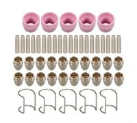Kit de consumibles de corte de plasma para antorchas AG60P, SG-55, AG-60 y WSD-60 - 20 boquillas, 20 electrodos, 5 guías de alambre, 5 escudos protectores, construcción de metal
