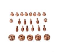 Kit de consumibles de corte por plasma de 25 piezas que incluye electrodos 192047 boquillas 192051 y tapas de protección 192053 compatibles con Miller ICE-40C 40T 50 55C 55CM Spectrum 2050 linterna